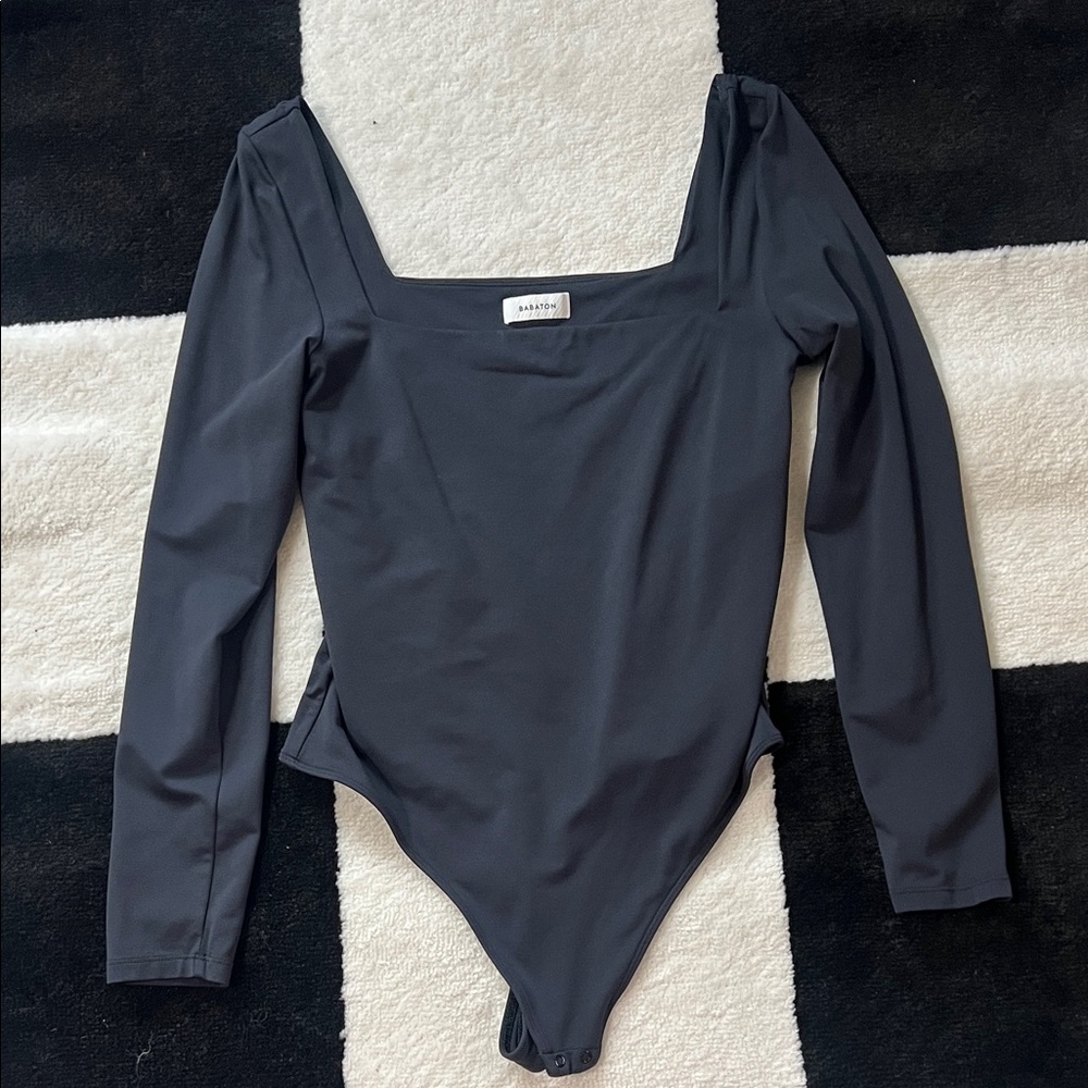 Babaton black Long Sleeve Bodysuit